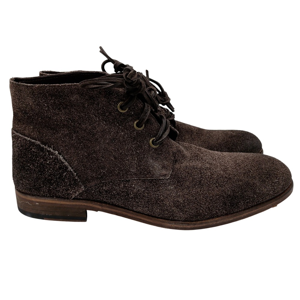 John Varvatos USA Mens Dark Brown Suede Chukka‎ Boots F2281P3B Size 13M
